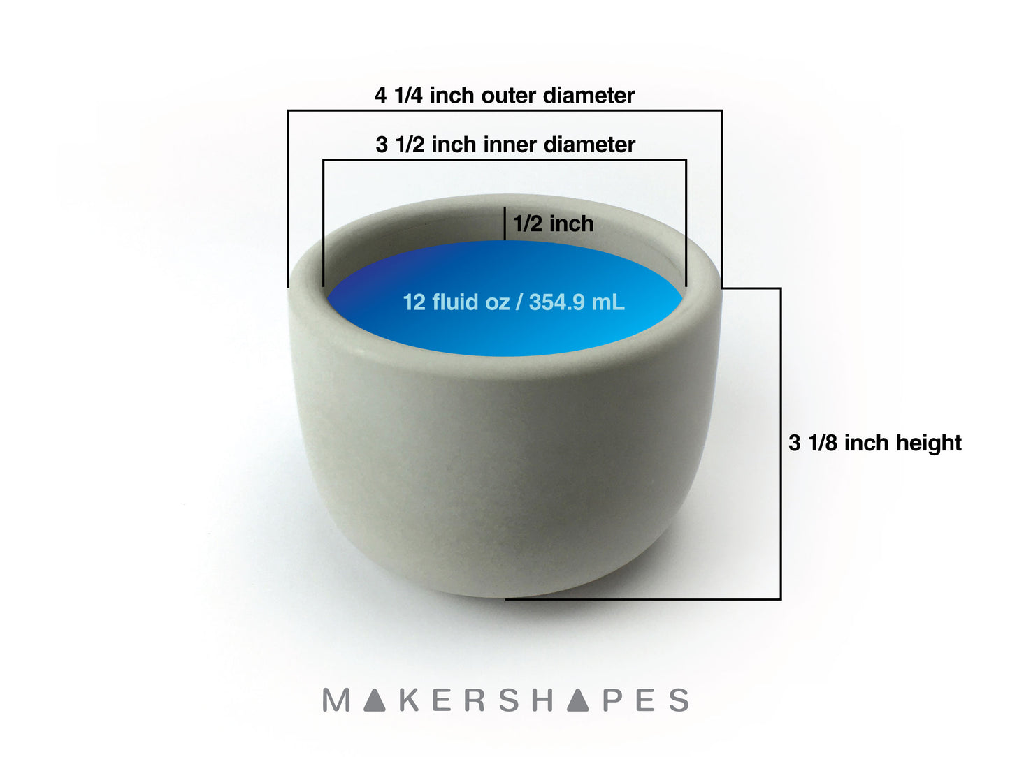 3.5 inch vessel mold (LEGACY version)